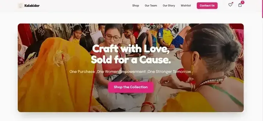 Kalakidor e-commerce platform with WhatsApp ordering — built by DevTailored